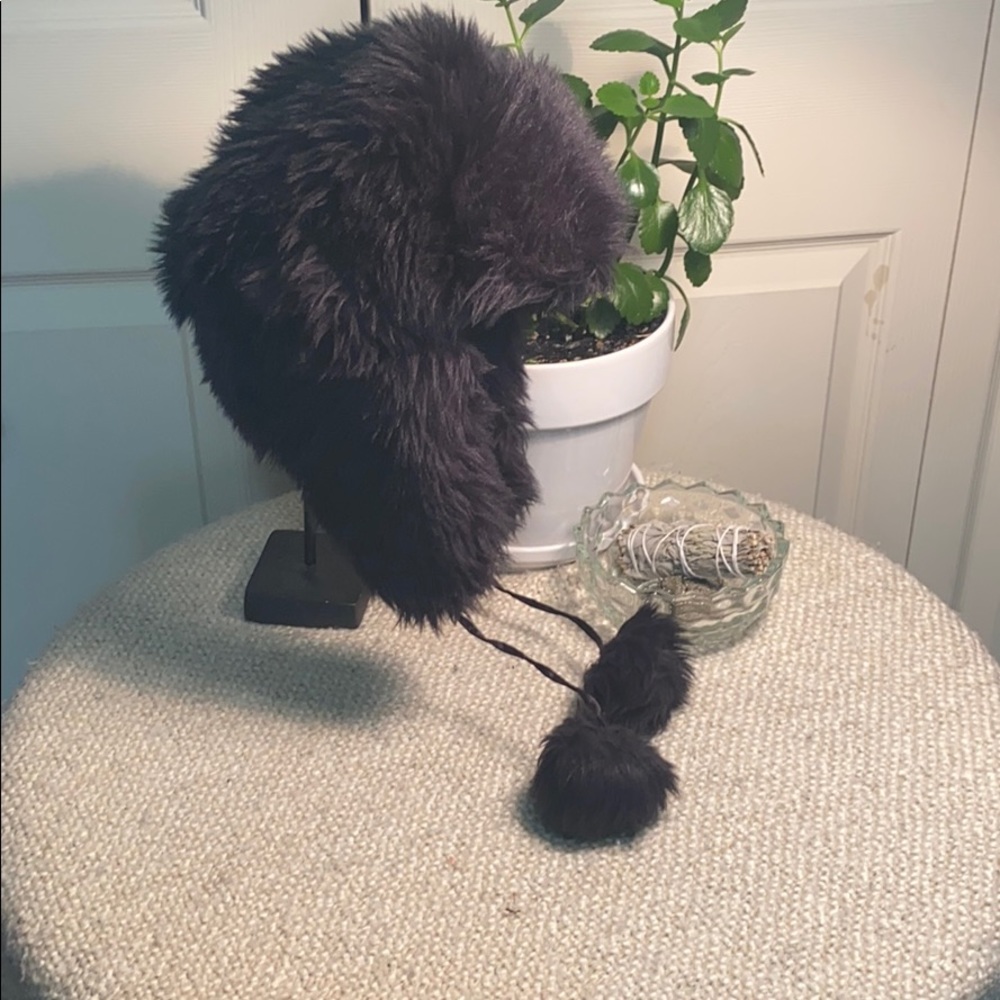 Faux fur winter hat